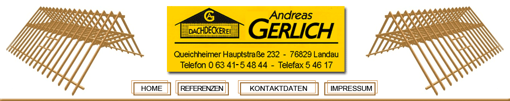 Banner Dachdeckerei Gerlich Landau